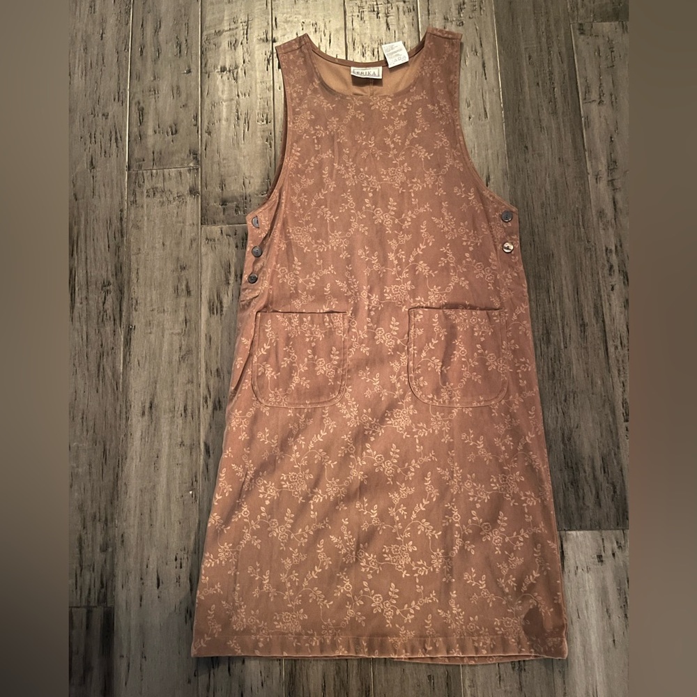 Erika Studio Brown and Gold Jumper Size Small